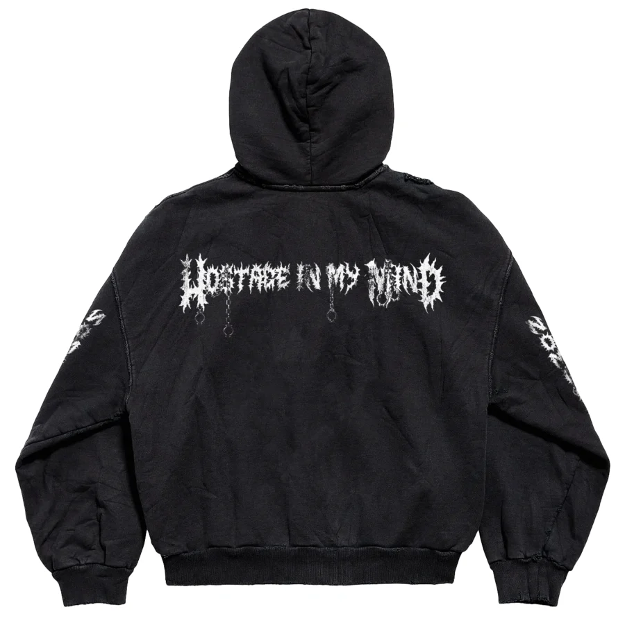 HOSTAGE IN MY MIND ZIP-UP HOODIE